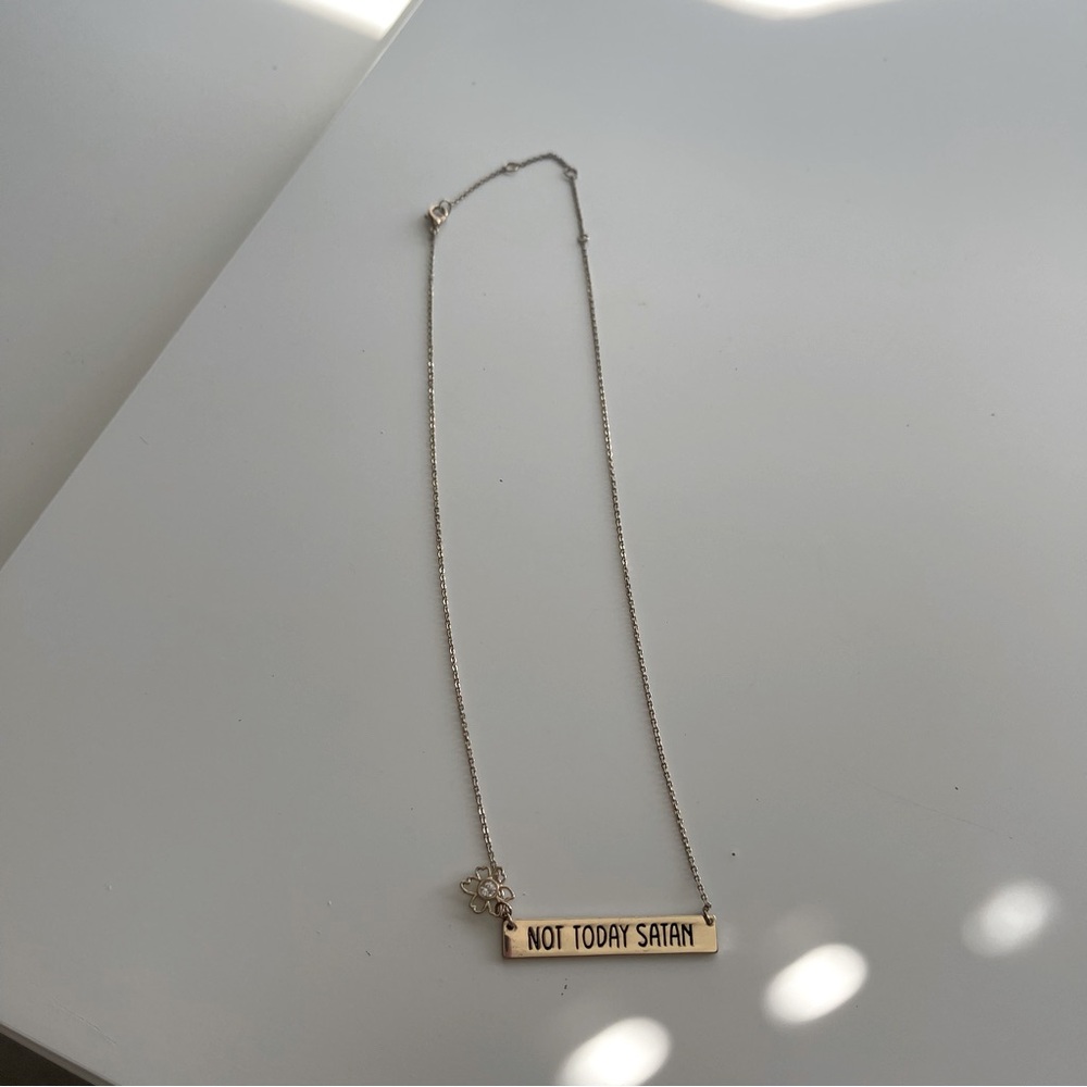 Hot topic not today Satan necklace